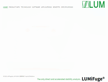 Tablet Screenshot of lumifuge.com